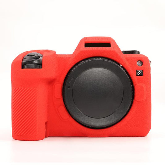 For Nikon Z6III Litchi Texture Soft Silicone Protective Case(Red) by bashfashion