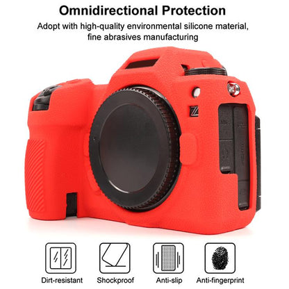For Nikon Z6III Litchi Texture Soft Silicone Protective Case(Red) by bashfashion
