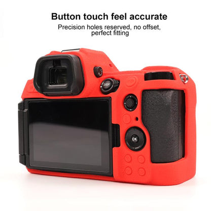 For Nikon Z6III Litchi Texture Soft Silicone Protective Case(Red) by bashfashion
