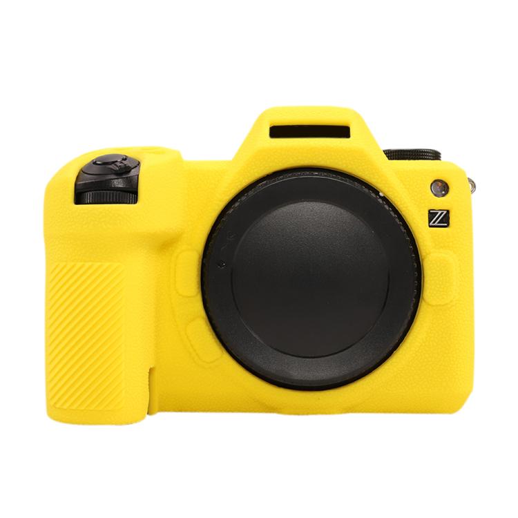 For Nikon Z6III Litchi Texture Soft Silicone Protective Case(Yellow) by bashfashion