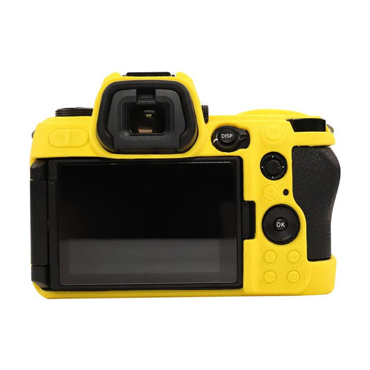 For Nikon Z6III Litchi Texture Soft Silicone Protective Case(Yellow) by bashfashion