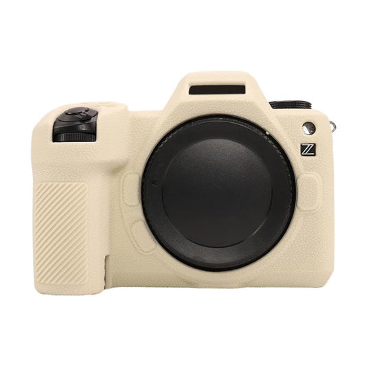 For Nikon Z6III Litchi Texture Soft Silicone Protective Case(White) by bashfashion