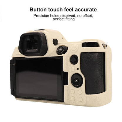 For Nikon Z6III Litchi Texture Soft Silicone Protective Case(White) by bashfashion