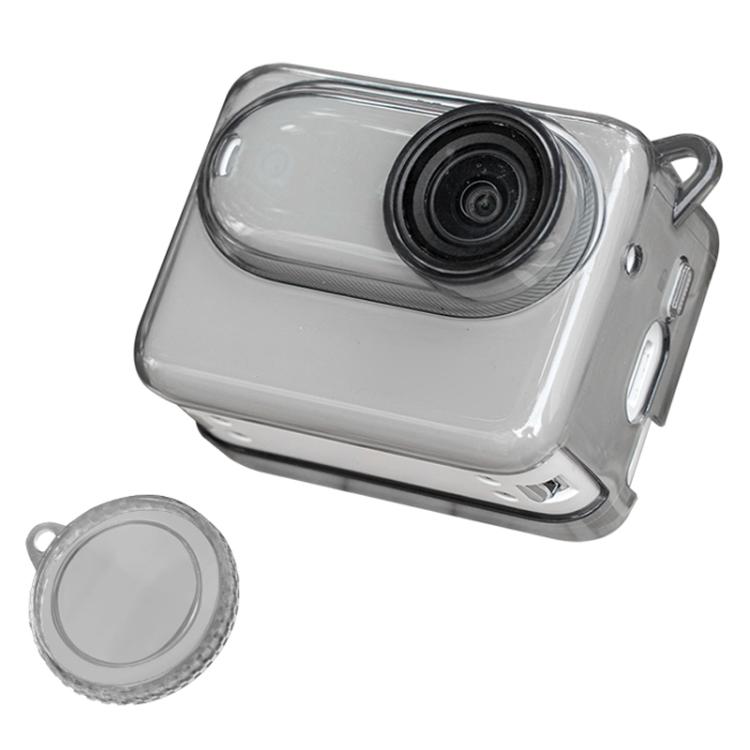 For Insta360 GO 3S Body Soft TPU Protective Case with Lens Cover(Ink Grey) by bashfashion