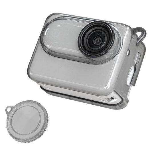 For Insta360 GO 3S Body Soft TPU Protective Case with Lens Cover(Ink Grey) by bashfashion