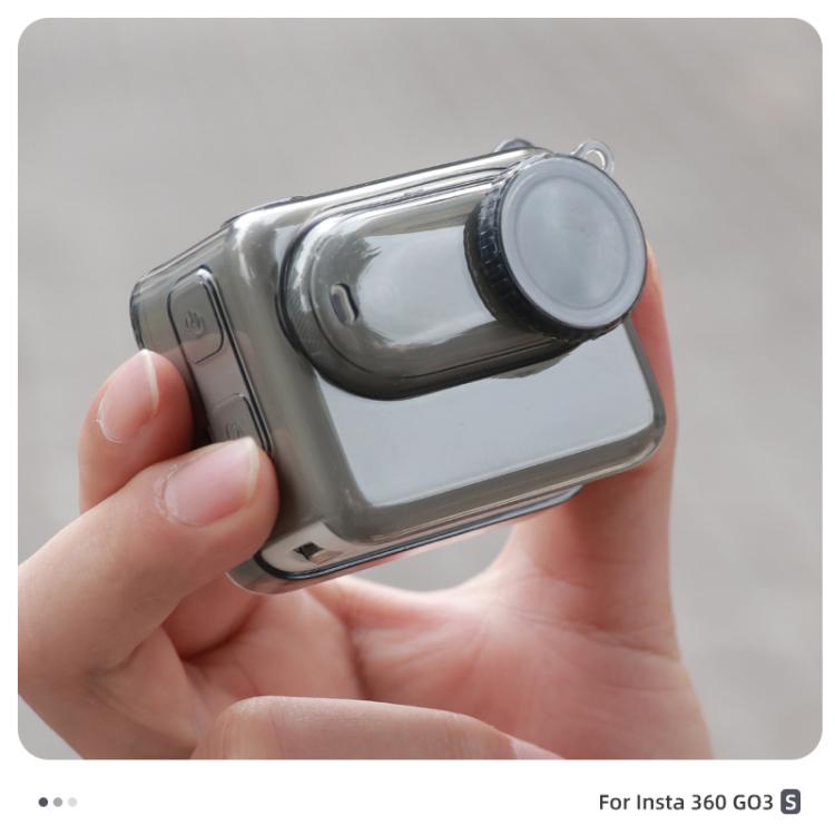 For Insta360 GO 3S Body Soft TPU Protective Case with Lens Cover(Transparent) by bashfashion