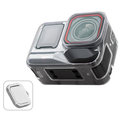 For Insta360 Ace / Ace Pro / Pro 2 Body Soft TPU Protective Case with Lens Cover(Transparent) by bashfashion