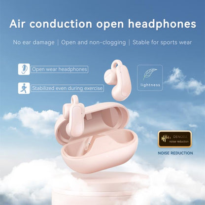 F18 Ear-Hook ANC Noise Reduction Air Conduction HIFI BT 5.4 Wireless Earphones(Black) by bashfashion