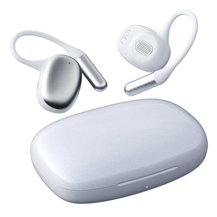 F20 Ear-Hook ANC Noise Reduction BT 5.4 IPX5 Wireless Earphones(White) by bashfashion