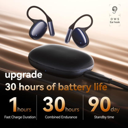 F20 Ear-Hook ANC Noise Reduction BT 5.4 IPX5 Wireless Earphones(Purple) by bashfashion