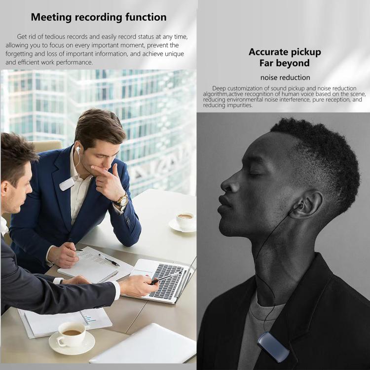 K68 Card Business Collar Clip Type Single Ear Bluetooth Earphones(Black) by bashfashion