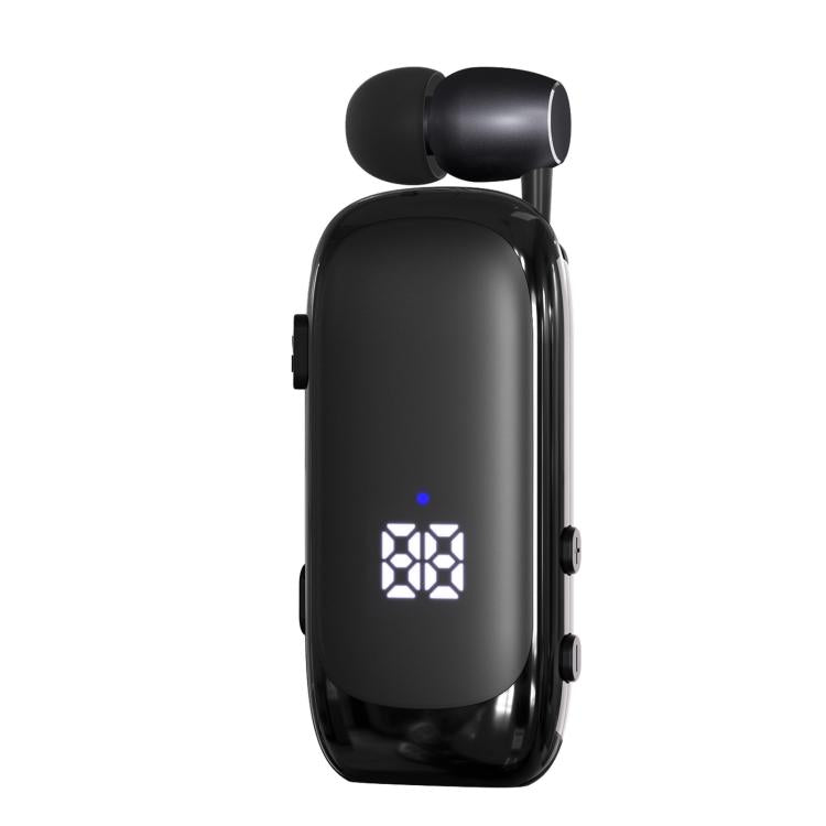 K88 Business Lavalier Single Ear Bluetooth Earphones(Black) by bashfashion