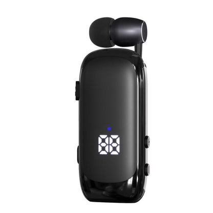 K88 Business Lavalier Single Ear Bluetooth Earphones(Black) by bashfashion