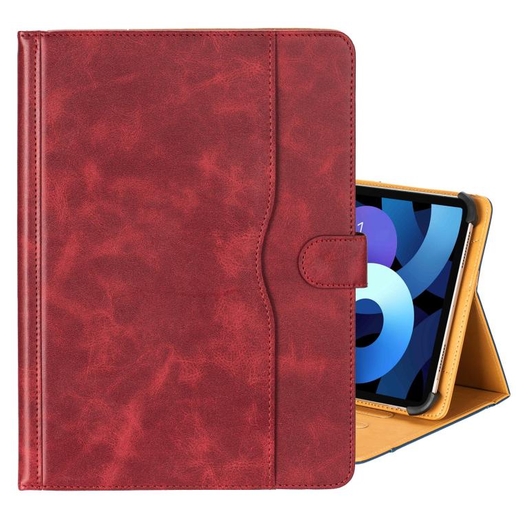 7-8 inch Two-Color Cowhide Leather Tablet Case(Wine Red) by bashfashion