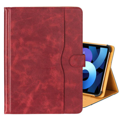 7-8 inch Two-Color Cowhide Leather Tablet Case(Wine Red) by bashfashion