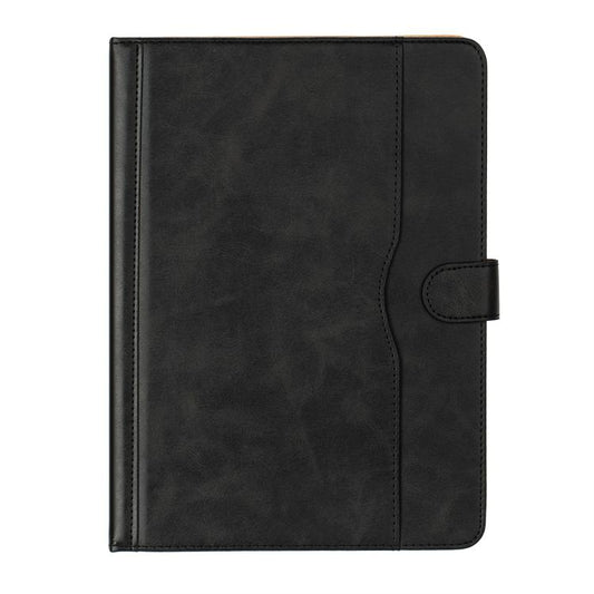 9-10 inch Two-Color Cowhide Leather Tablet Case(Black) by bashfashion