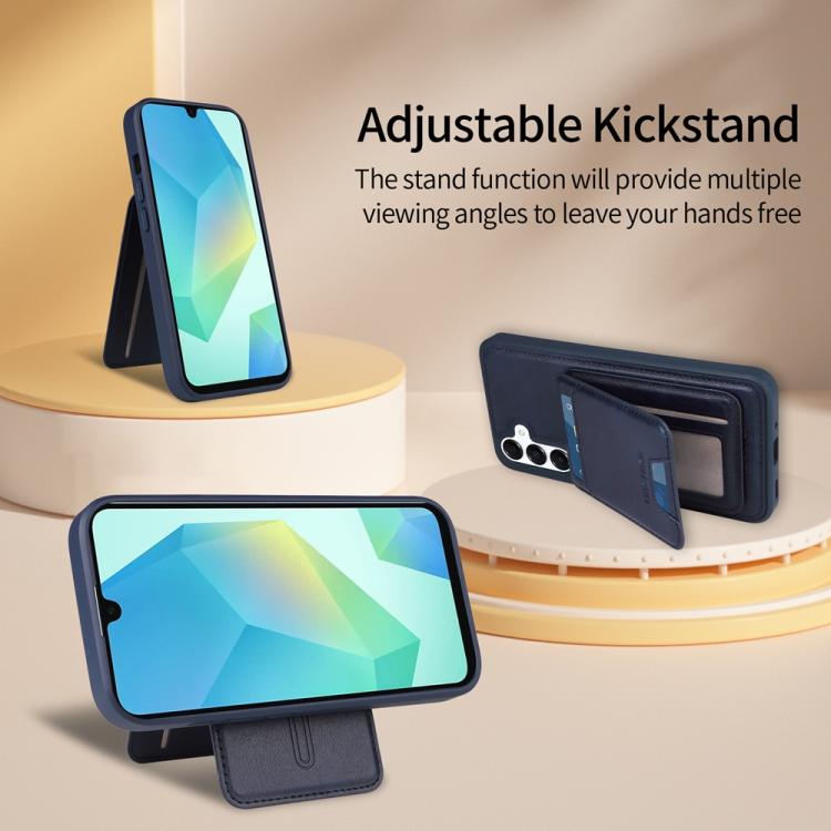 For Samsung Galaxy A16 5G BETOPNICE Vertical Flip Detachable MagSafe Wallet Phone Case(Blue) by BETOPNICE