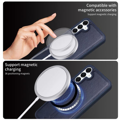 For Samsung Galaxy A16 5G BETOPNICE Horizontal Flip Detachable MagSafe Wallet Phone Case(Blue) by BETOPNICE