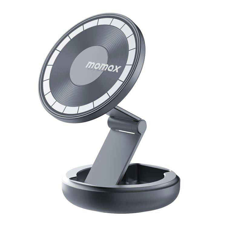 MOMAX CM30 Pac Mount Universal Transparent Magnetic Rotating Car Holder(Dark Grey) by MOMAX