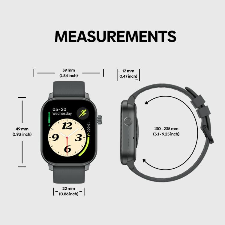 Zeblaze GTS 3 GPS 2.01 inch Screen Health & Fitness Smart Watch 3 ATM Waterproof(Space Gray) by Zeblaze