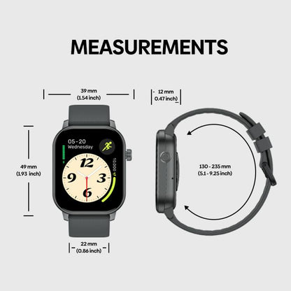 Zeblaze GTS 3 GPS 2.01 inch Screen Health & Fitness Smart Watch 3 ATM Waterproof(Space Gray) by Zeblaze
