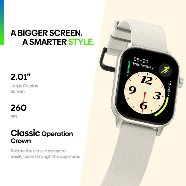 Zeblaze GTS 3 GPS 2.01 inch Screen Health & Fitness Smart Watch 3 ATM Waterproof(Space Gray) by Zeblaze