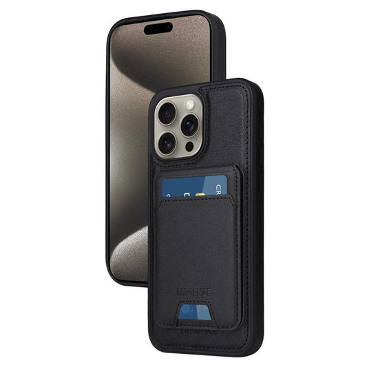 For iPhone 15 Pro Max BETOPNICE Vertical Flip Detachable MagSafe Wallet Phone Case(Black) by BETOPNICE