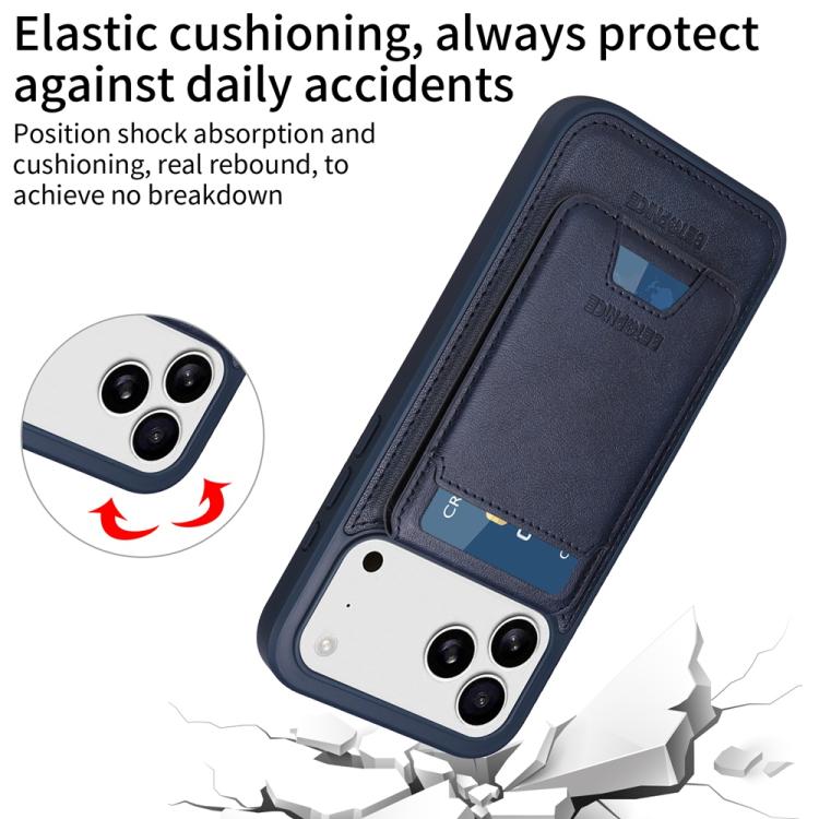For iPhone 17 Pro Max BETOPNICE Vertical Flip Detachable MagSafe Wallet Phone Case(Blue) by BETOPNICE