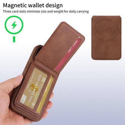 For iPhone 17 Pro Max BETOPNICE Vertical Flip Detachable MagSafe Wallet Phone Case(Brown) by BETOPNICE