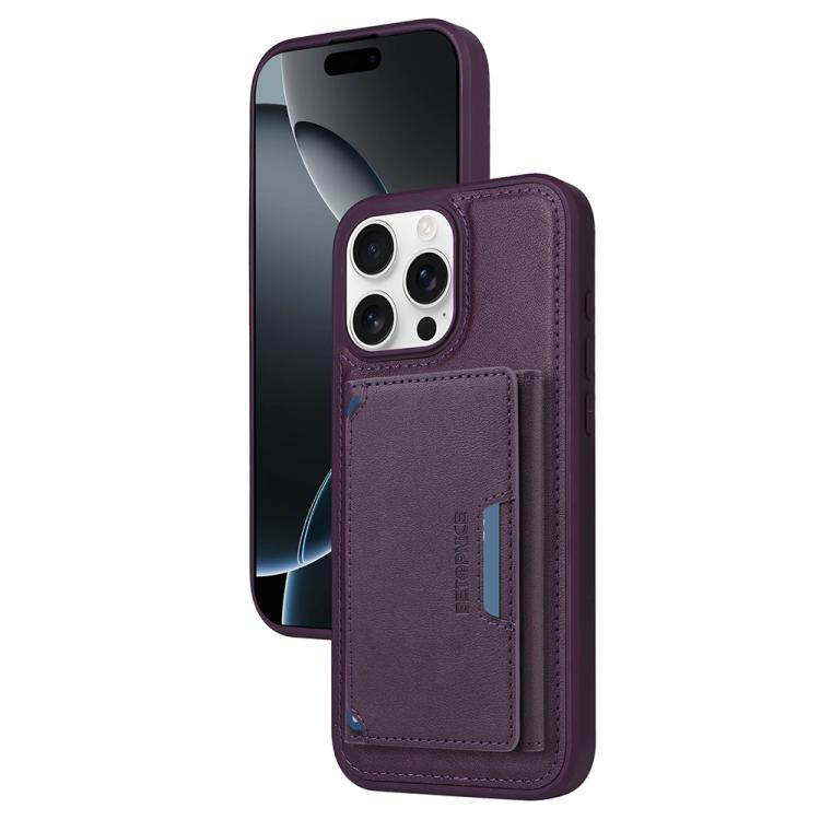 For iPhone 16 Pro Max BETOPNICE Horizontal Flip Detachable MagSafe Wallet Phone Case(Purple) by BETOPNICE