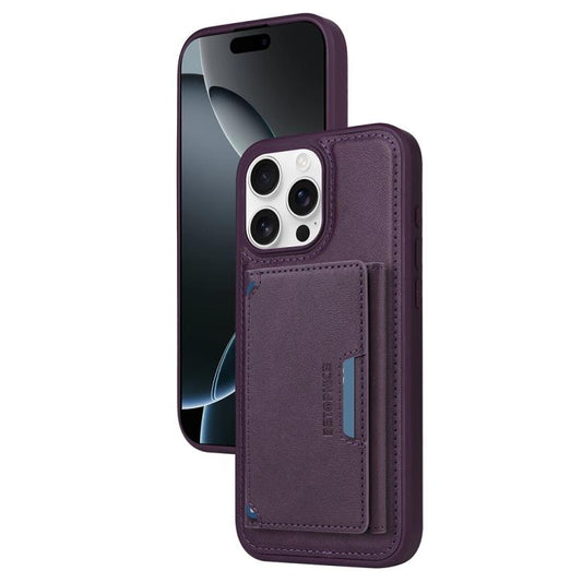 For iPhone 16 Pro Max BETOPNICE Horizontal Flip Detachable MagSafe Wallet Phone Case(Purple) by BETOPNICE
