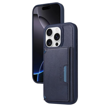 For iPhone 16 Pro BETOPNICE Horizontal Flip Detachable MagSafe Wallet Phone Case(Blue) by BETOPNICE