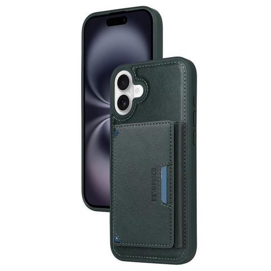 For iPhone 16 Plus BETOPNICE Horizontal Flip Detachable MagSafe Wallet Phone Case(Green) by BETOPNICE