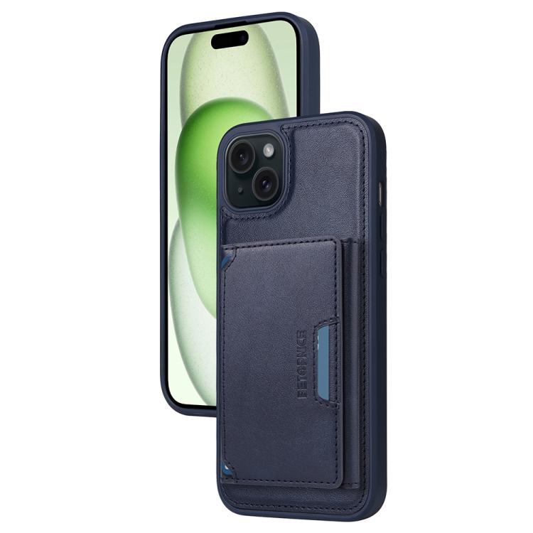 For iPhone 15 Plus BETOPNICE Horizontal Flip Detachable MagSafe Wallet Phone Case(Blue) by BETOPNICE