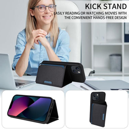 For iPhone 14 / 13 BETOPNICE Horizontal Flip Detachable MagSafe Wallet Phone Case(Black) by BETOPNICE