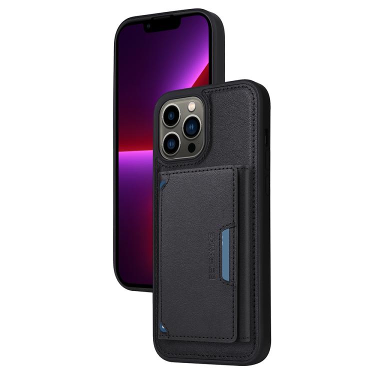 For iPhone 13 Pro Max BETOPNICE Horizontal Flip Detachable MagSafe Wallet Phone Case(Black) by BETOPNICE
