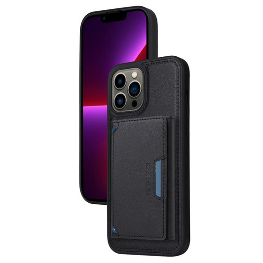 For iPhone 13 Pro Max BETOPNICE Horizontal Flip Detachable MagSafe Wallet Phone Case(Black) by BETOPNICE