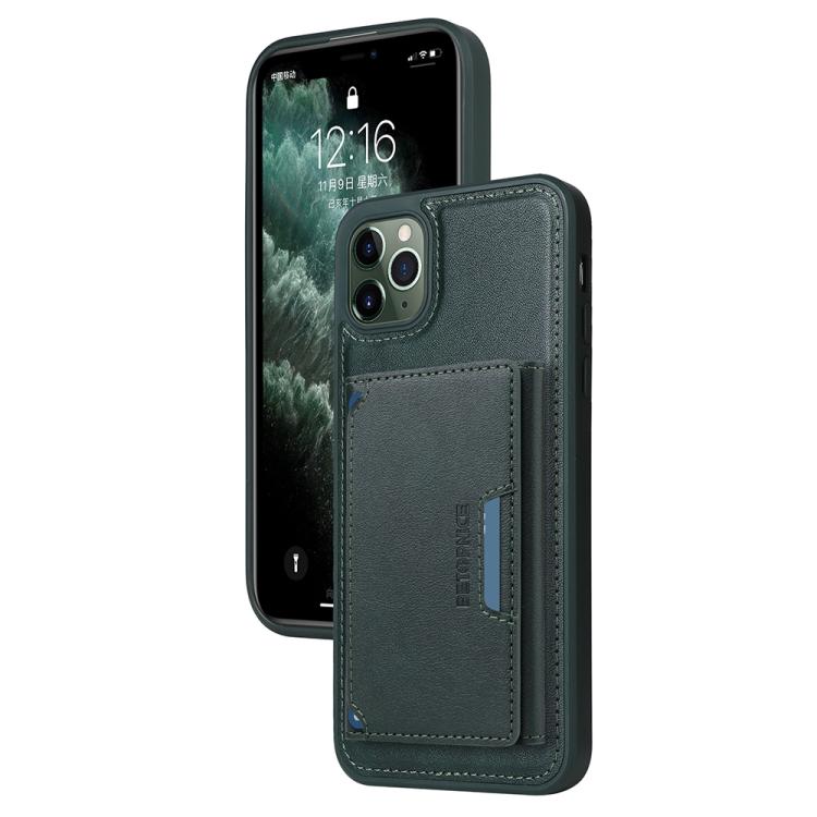 For iPhone 11 Pro Max BETOPNICE Horizontal Flip Detachable MagSafe Wallet Phone Case(Green) by BETOPNICE