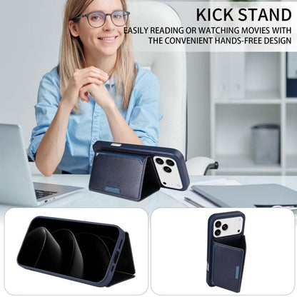 For iPhone 17 Pro Max BETOPNICE Horizontal Flip Detachable MagSafe Wallet Phone Case(Blue) by BETOPNICE