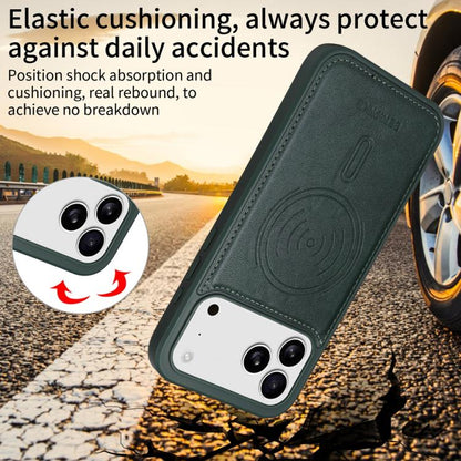 For iPhone 17 Pro Max BETOPNICE Horizontal Flip Detachable MagSafe Wallet Phone Case(Green) by BETOPNICE