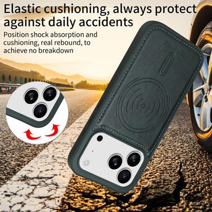 For iPhone 17 Pro BETOPNICE Horizontal Flip Detachable MagSafe Wallet Phone Case(Green) by BETOPNICE