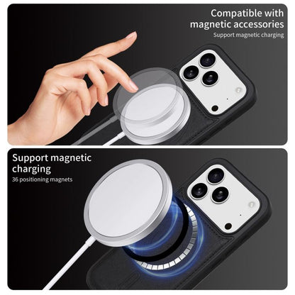 For iPhone 17 Pro BETOPNICE Horizontal Flip Detachable MagSafe Wallet Phone Case(Black) by BETOPNICE