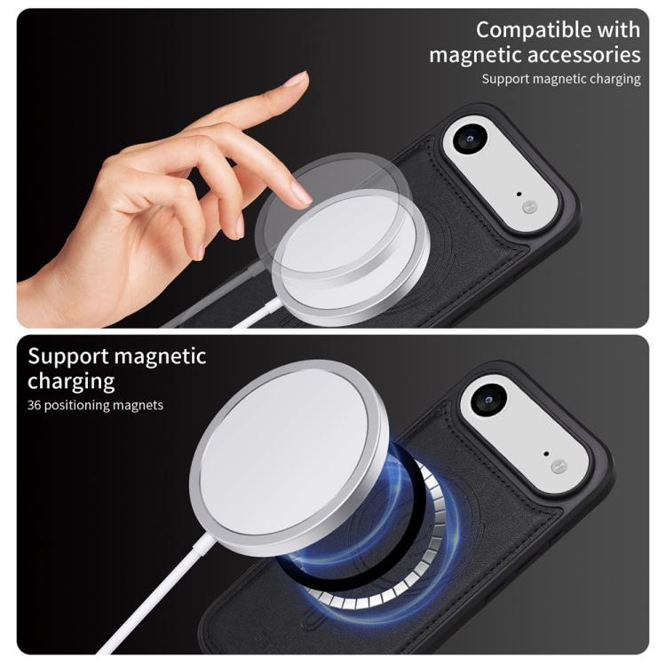 For iPhone Air BETOPNICE Horizontal Flip Detachable MagSafe Wallet Phone Case(Black) by BETOPNICE