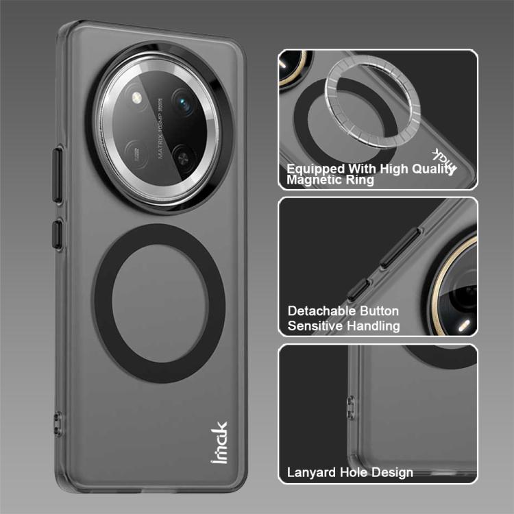 For Honor X60 Pro / X9c IMAK Chocolate Series TPU + PET MagSafe Phone Case(Black) by imak