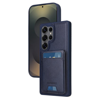 For Samsung Galaxy S25 Ultra 5G BETOPNICE Vertical Flip Detachable MagSafe Wallet Phone Case(Blue) by BETOPNICE