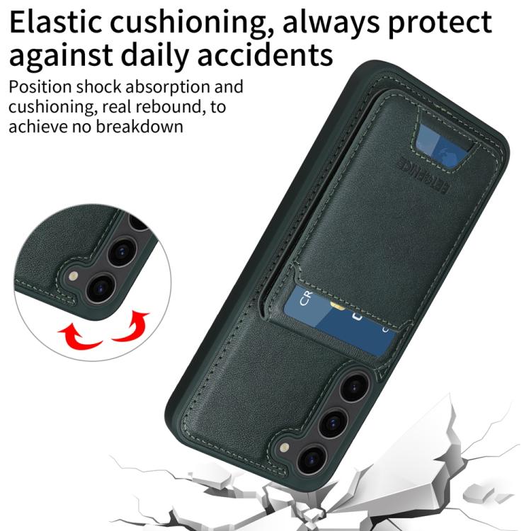 For Samsung Galaxy S23+ 5G BETOPNICE Vertical Flip Detachable MagSafe Wallet Phone Case(Green) by BETOPNICE