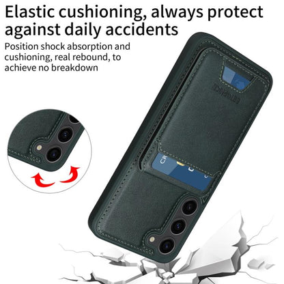 For Samsung Galaxy S23+ 5G BETOPNICE Vertical Flip Detachable MagSafe Wallet Phone Case(Green) by BETOPNICE