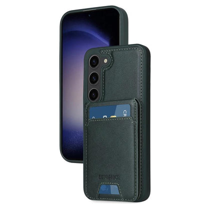 For Samsung Galaxy S23 5G BETOPNICE Vertical Flip Detachable MagSafe Wallet Phone Case(Green) by BETOPNICE