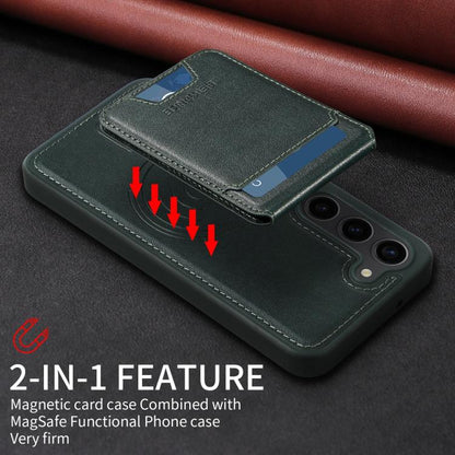 For Samsung Galaxy S23 5G BETOPNICE Vertical Flip Detachable MagSafe Wallet Phone Case(Green) by BETOPNICE