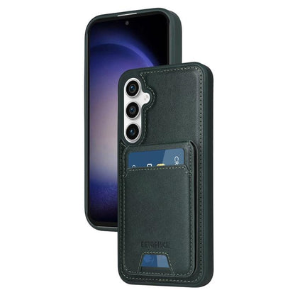 For Samsung Galaxy S23 FE 5G BETOPNICE Vertical Flip Detachable MagSafe Wallet Phone Case(Green) by BETOPNICE